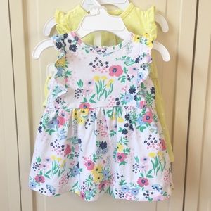 2 Soft, Cotton Dresses Carter’s 3 months